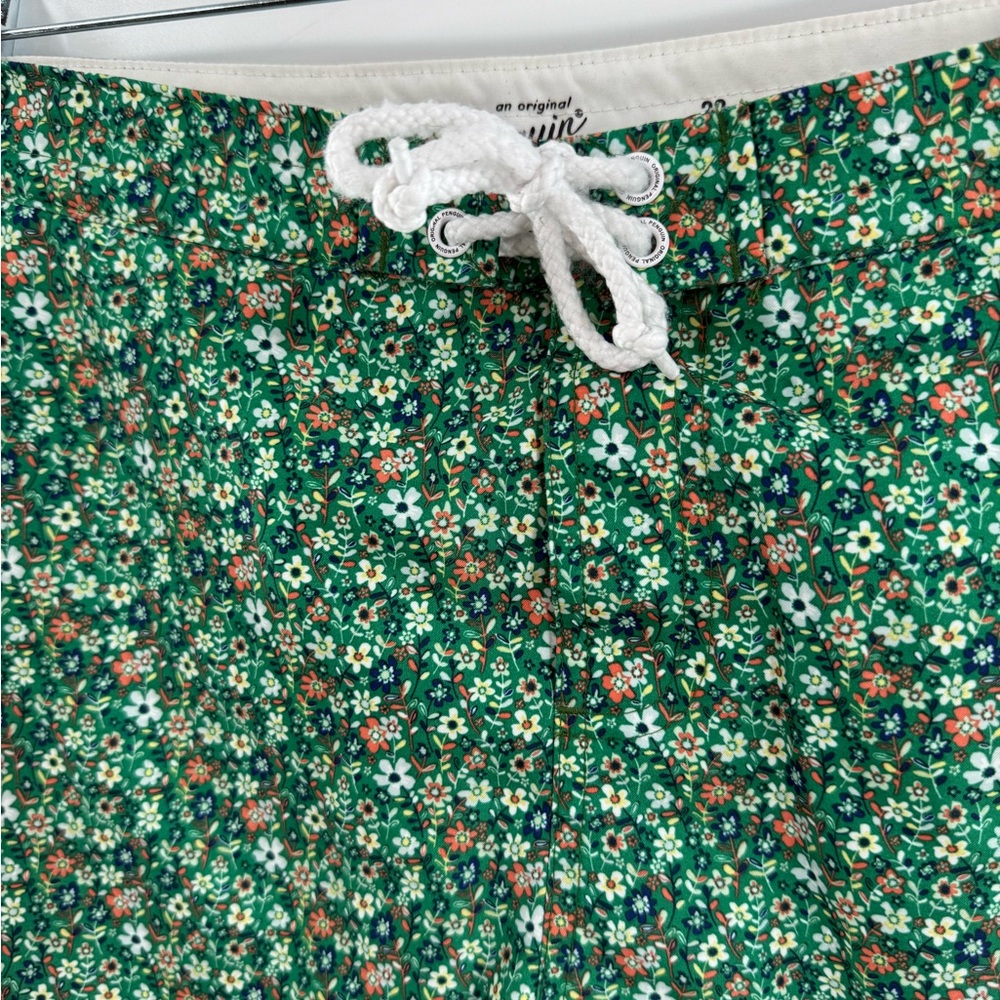 EUC Original Penguin Bosporus Floral Swim Shorts - Picture 6 of 11